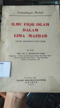 Perbandingan Mahzab Ilmu Fiqh Islam Dalam Lima Mahzab